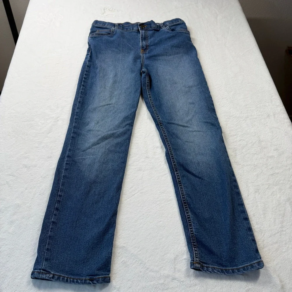 Carter's Straight‎ Leg Jeans Kids 14/14A Blue Good Medium Wash Classic Denim